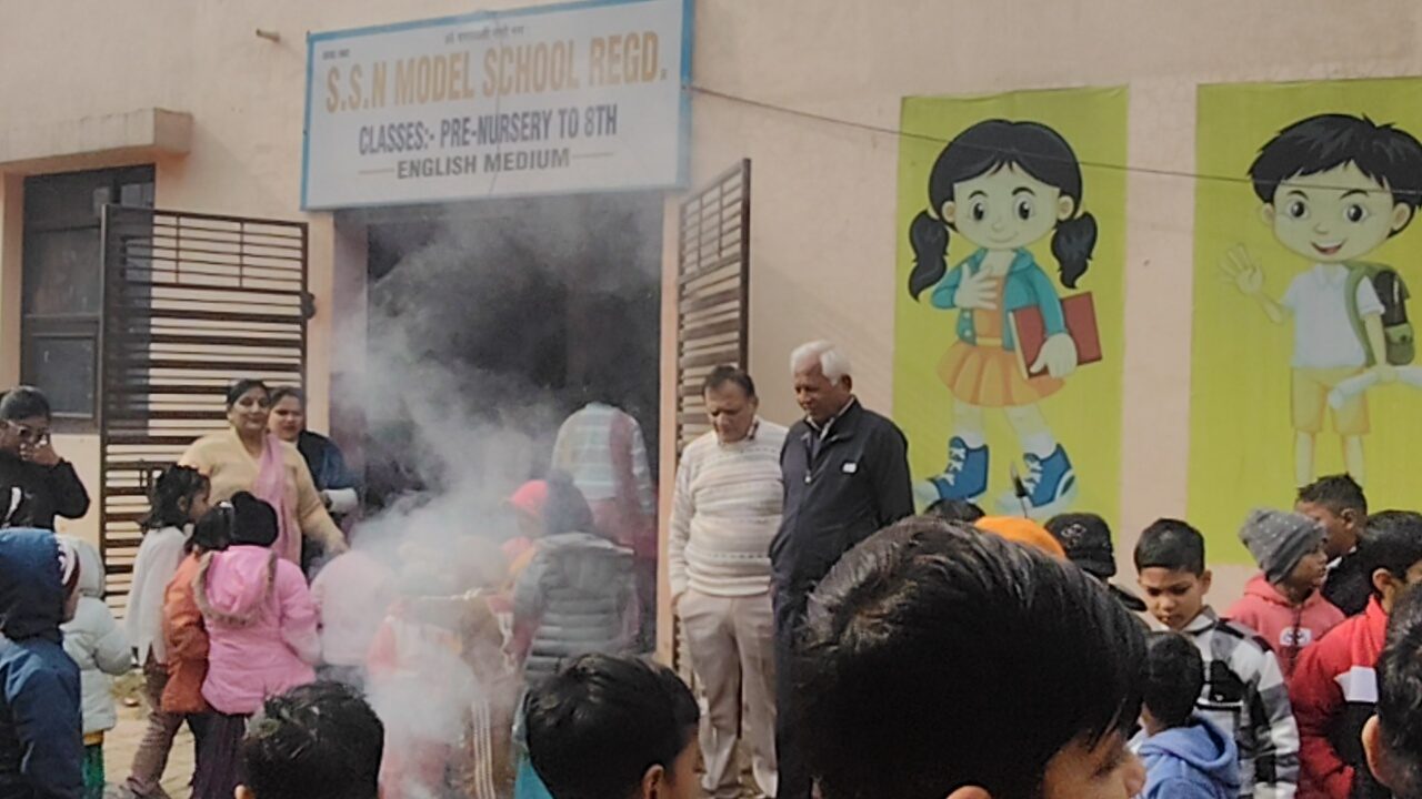 Foundation team with students