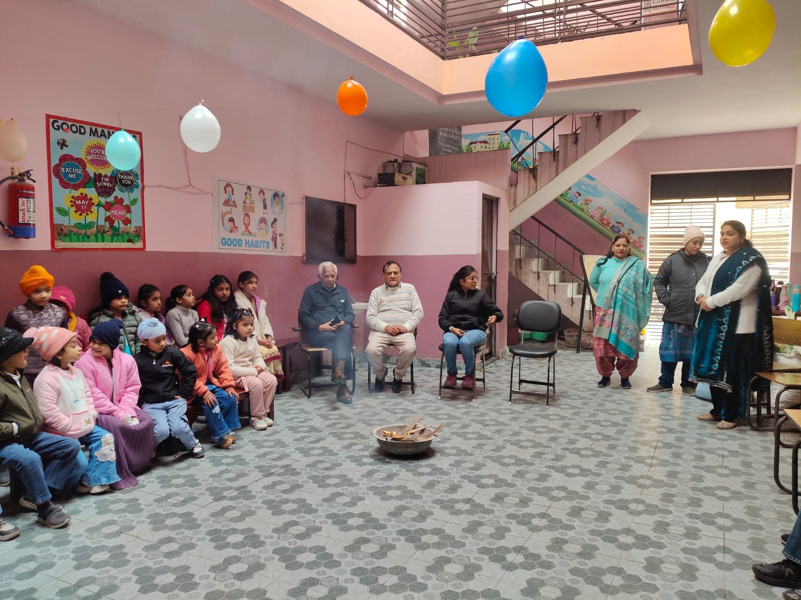 Lohri Celebration at SSN Model School, Dhanas