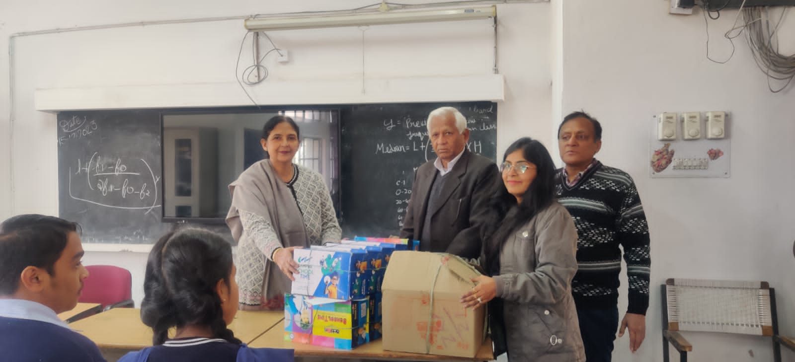 School essentials distribution, Sector 53