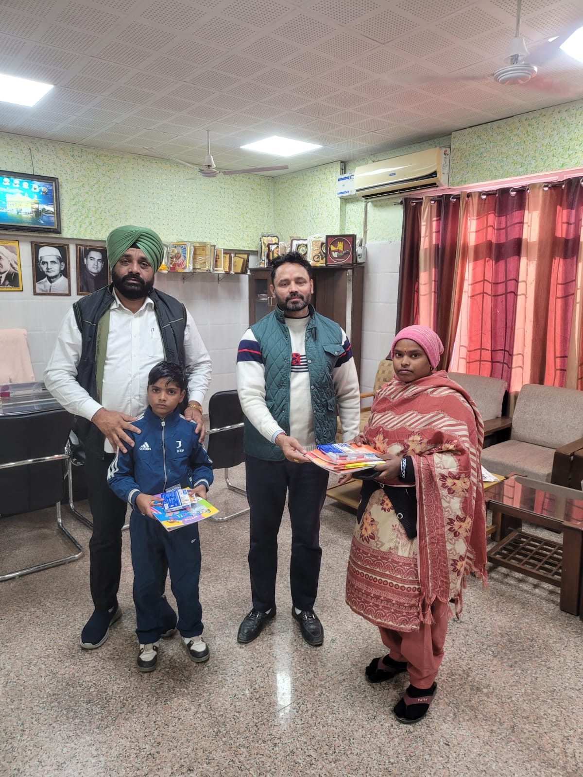 School essentials distribution, Sector 53