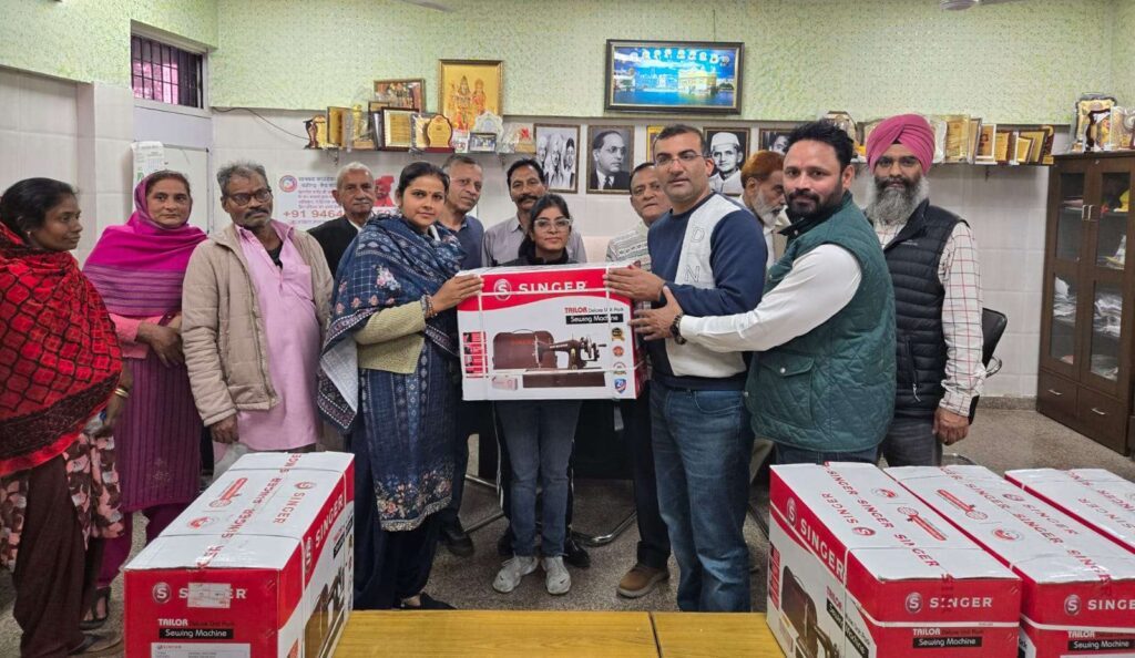 Sewing machine distribution — press coverage